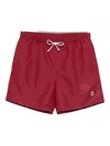Brunello Cucinelli Comfortable Swim Shorts Featuring Pockets In Red