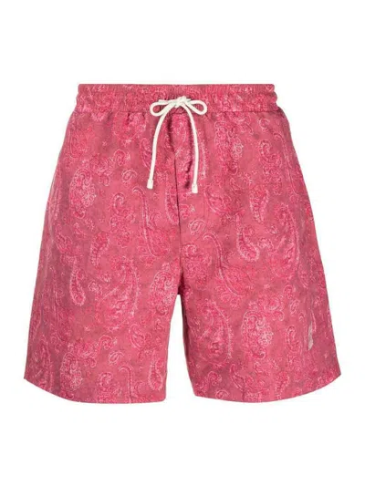 Brunello Cucinelli Swim Shorts In Red