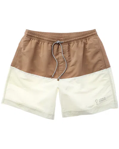 Brunello Cucinelli Swim Trunk In Multi