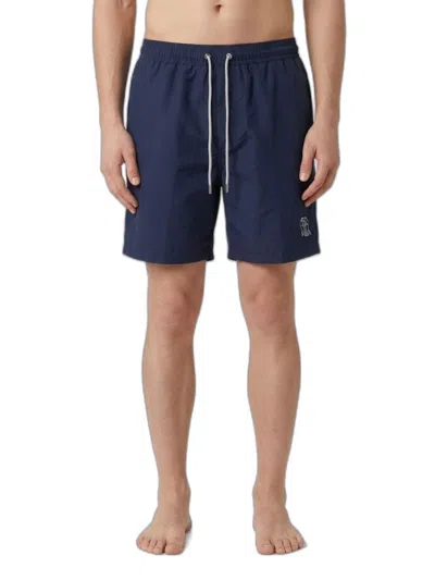 BRUNELLO CUCINELLI BRUNELLO CUCINELLI SWIMMING COSTUME WITH ELASTIC AND DRAWSTRING