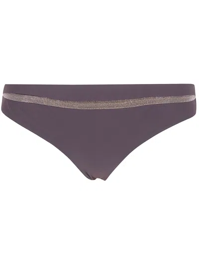 Brunello Cucinelli Swimsuit Bottom In Purple