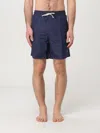 Brunello Cucinelli Logo-embroidered Swim Shorts In Blue