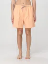 Brunello Cucinelli Men's Swim Shorts In Orange