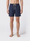 Brunello Cucinelli Straight-leg Mid-length Logo-embroidered Swim Shorts In Blue