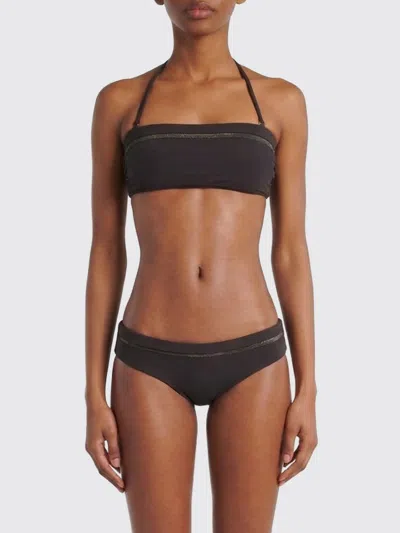 Brunello Cucinelli Swimsuit Woman  In Brown