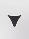 Brunello Cucinelli Swimwear With Contrast Trim And Side Tie Laces In Black