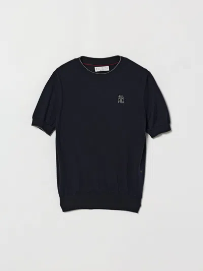 Brunello Cucinelli T-shirt Kids Color Blue