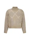 Brunello Cucinelli Sequined High-neck Jumper