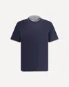 Brunello Cucinelli Monochrome T-shirt In Blue