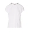 Brunello Cucinelli Jersey Cotton T-shirt With Superimposed Effect