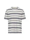 Brunello Cucinelli T-shirt  Men Color White 1 In Off White/denim/anthracite