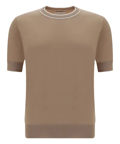 Brunello Cucinelli T-shirt In Beige