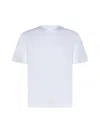 Brunello Cucinelli Cotton Jersey Crew Neck T-shirt With Faux-layering Clothing In Bianco
