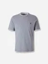 Brunello Cucinelli Layered Crewneck T-shirt Stitch Detailing In Blue