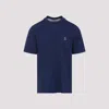 Brunello Cucinelli Classic Round Neck Cotton T-shirt In Blue