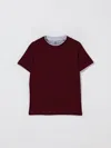 Brunello Cucinelli T-shirt  Kids Color Burgundy In Multi