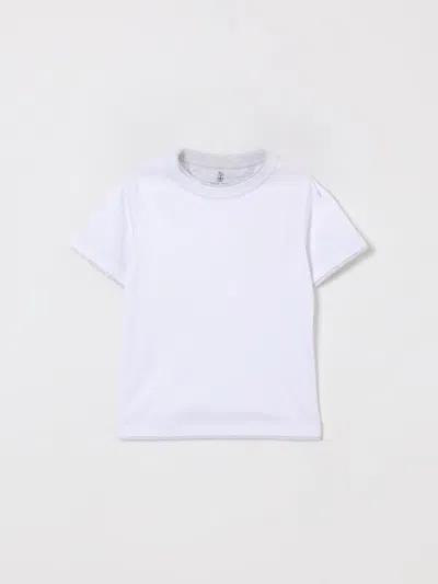 Brunello Cucinelli T-shirt  Kids Color White In Multi