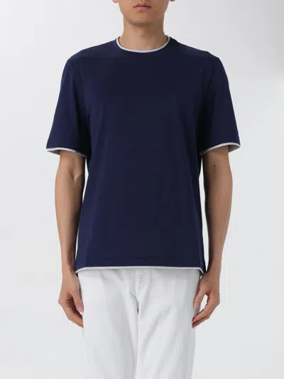 Brunello Cucinelli T-shirt  Men In Blue