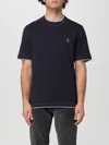 Brunello Cucinelli T-shirt  Men Color Blue 1 In Blau 1
