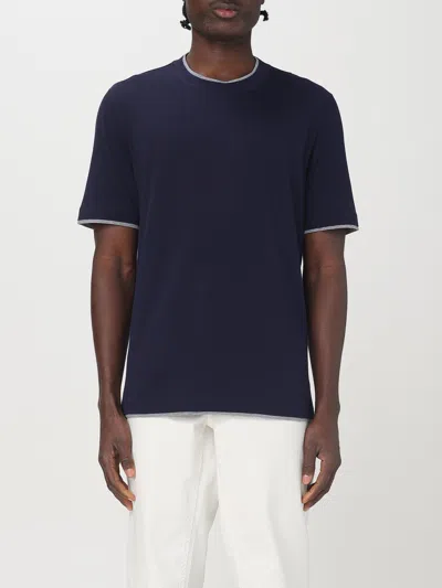 Brunello Cucinelli T-shirt  Men Color Blue