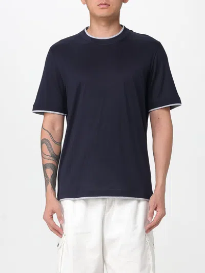 Brunello Cucinelli T-shirt  Men Color Blue