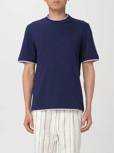 Brunello Cucinelli T-shirt  Men Color Blue