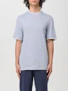 Brunello Cucinelli T-shirt  Men Color Gnawed Blue In 浅蓝色