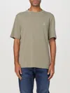 Brunello Cucinelli Crew-neck T-shirt With Printed Logo In Grün