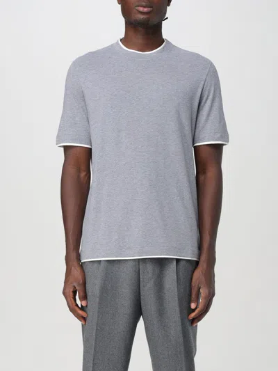 Brunello Cucinelli T-shirt  Men Color Grey 1 In Grau 1