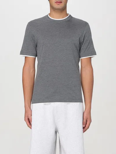 BRUNELLO CUCINELLI T-SHIRT BRUNELLO CUCINELLI MEN COLOR GREY,G52344020