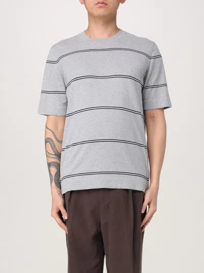 Brunello Cucinelli T-shirt  Men Color Grey In Grey