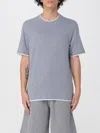Brunello Cucinelli Regular Fit Silk-blend T-shirt In Gray
