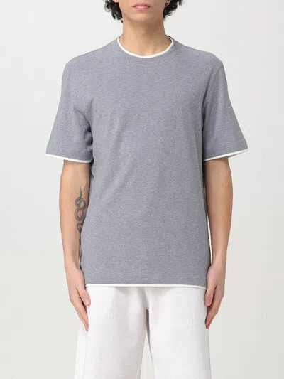 Brunello Cucinelli T-shirt  Men Color Grey 2 In Grey 2
