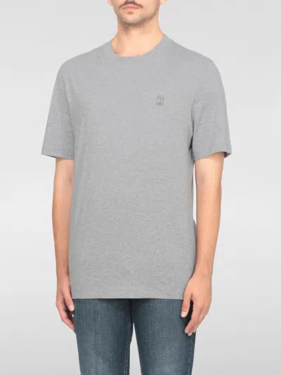 Brunello Cucinelli T-shirt  Men Color Grey In Gray