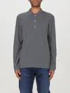 Brunello Cucinelli Cotton Polo Shirt In Lead