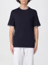 Brunello Cucinelli T-shirt  Uomo Colore Blue Navy In Black