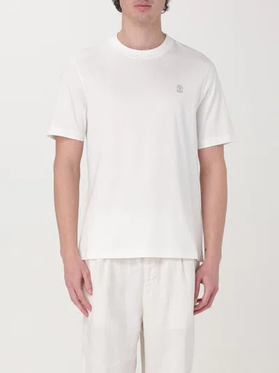 BRUNELLO CUCINELLI T-SHIRT BRUNELLO CUCINELLI MEN COLOR WHITE,G49924001