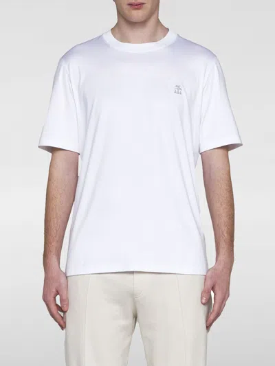 Brunello Cucinelli T-shirt  Men Colour White