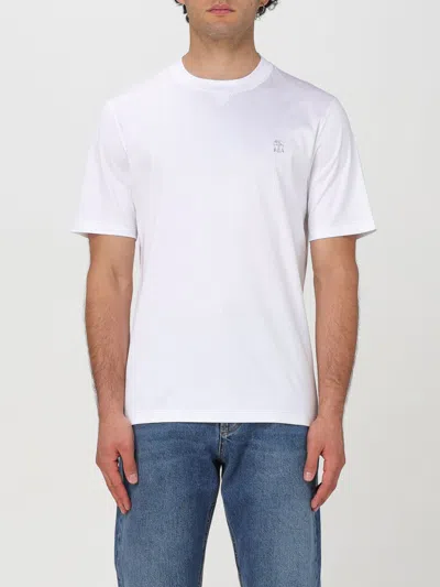 BRUNELLO CUCINELLI T-SHIRT BRUNELLO CUCINELLI MEN COLOR WHITE,F79184001