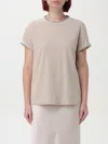 Brunello Cucinelli T-shirt  Woman Color Beige