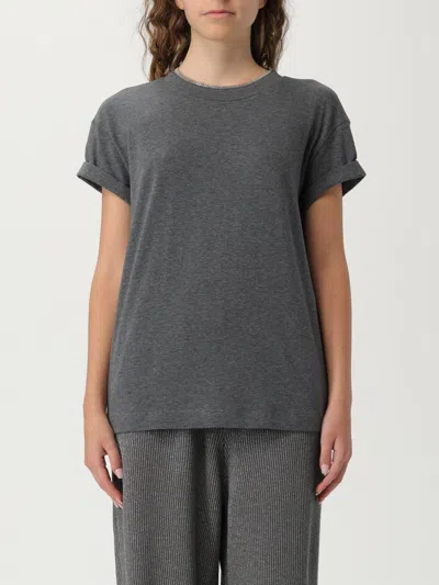 Brunello Cucinelli T-shirt  Woman Color Grey