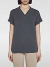 Brunello Cucinelli T-shirt  Woman Color Grey