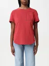 Brunello Cucinelli T-shirt Whit Embellishments In Red