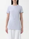 Brunello Cucinelli Round-neck Short-sleeve T-shirt In Silver