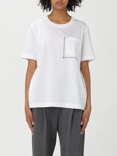 BRUNELLO CUCINELLI T-SHIRT BRUNELLO CUCINELLI WOMAN COLOR WHITE,G49941001