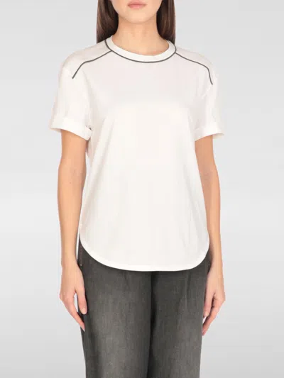 Brunello Cucinelli T-shirt  Woman Color White