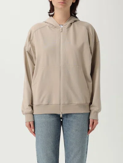 Brunello Cucinelli T-shirt  Woman Color White In Brown