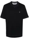 Brunello Cucinelli Slim Fit Crew-neck T-shirt In Lightweight Cotton Jersey In Black