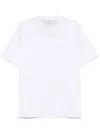 Brunello Cucinelli Cotton Crew Neck Monochrome T-shirt In White