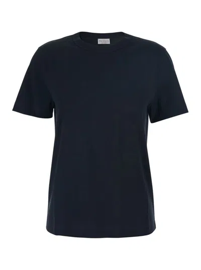 Brunello Cucinelli T-shirt Donna In Black